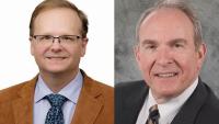 Side-by-side photos of Carson Meredith and Chris Luettgen