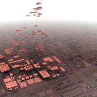 <p>Many future microelectronics systems could be assembled with a library of plug-and-play chiplets that combine their respective modular functions with unprecedented versatility. (Credit: DARPA)</p>