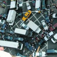 <p>Actual gridlock in Manhattan in 2007.</p><p>Credit: Rgoogin at the English Wikipedia [CC BY-SA 3.0 (http://creativecommons.org/licenses/by-sa/3.0/)]</p>