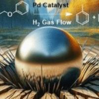 Illustration of a mechanical impact that creates a reactive environment for depolymerization of biomass into value-added chemicals.