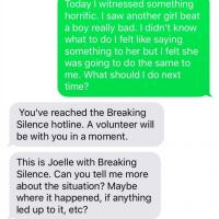<p>Breaking Silence text line</p>