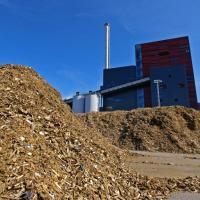 <p>Stock image of a wood-burning biomass energy plant.</p>