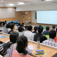 Paul Joseph teaches a session on nanotechnology to undergraduate students