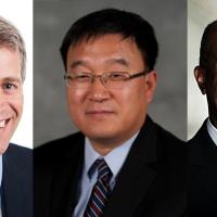 <p>L to R: Timothy Lieuwen, Jianjun (Jan) Shi and Gary S. May are the newest members of the NAE.</p>